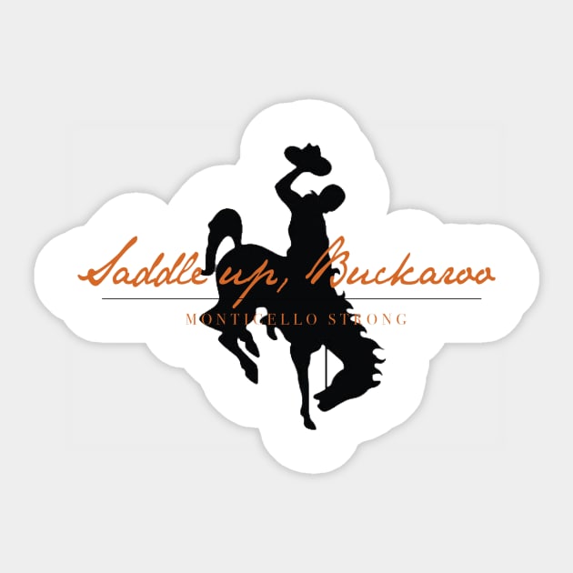 Saddle Up, Buckaroo Sticker by PunIntended